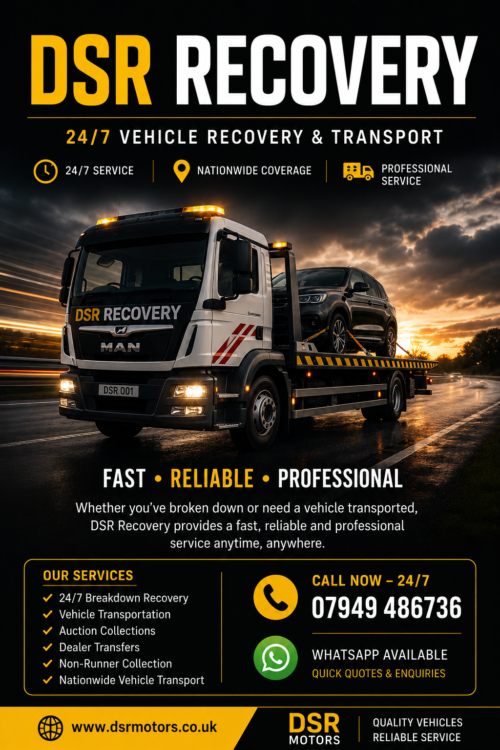 Vehicle Recovery and Transportation